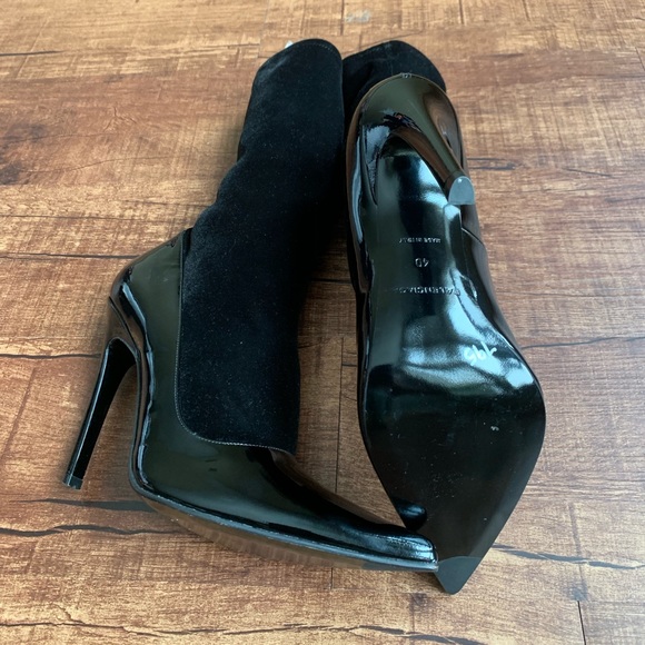 Balenciaga glossy blk Pointedtoe elasticize bootie - Picture 3 of 8